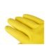 Перчатки резиновые хозяйственные OfficeClean Стандарт, прочные, разм. M, желтые, пакет с европодвесом