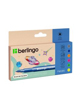 Фломастеры с кистевым пишущим узлом Berlingo 