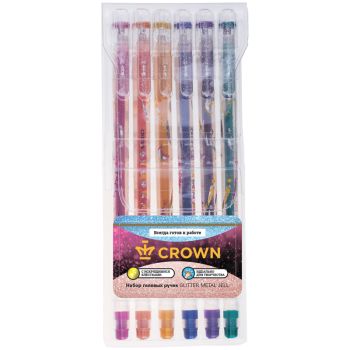 Набор гелевых ручек Crown 
