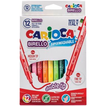 Фломастеры двусторонние Carioca 